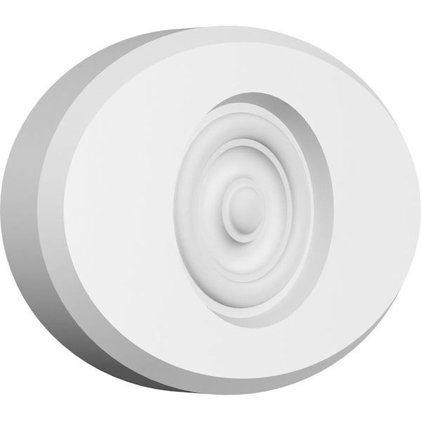 Ekena Millwork Standard Dalton Bullseye Rosette with Beveled Edge, 8"W x 5 1/4"H x 1"P ROSP080X053X100DAL03 - main